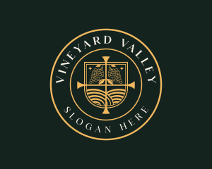 Grape Vineyard Farm  logo design