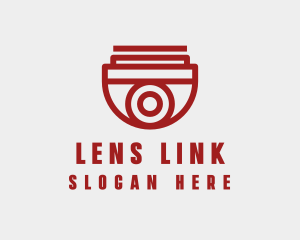 Camera Surveillance Lens logo design