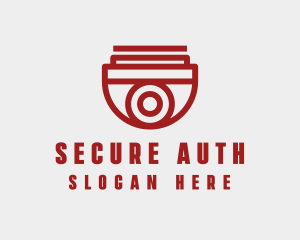 Red Security Camera logo design