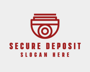 Red Security Camera logo design