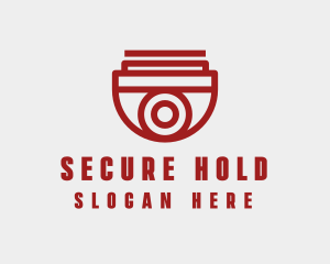 Red Security Camera logo design