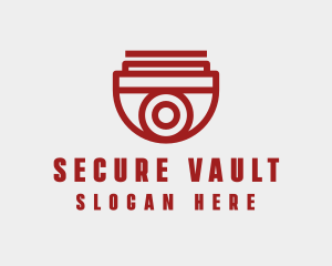 Red Security Camera logo design