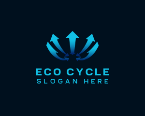 Arrow Moving Cycle logo design