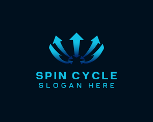 Arrow Moving Cycle logo design