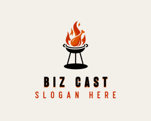 BBQ Flame Chicken Logo