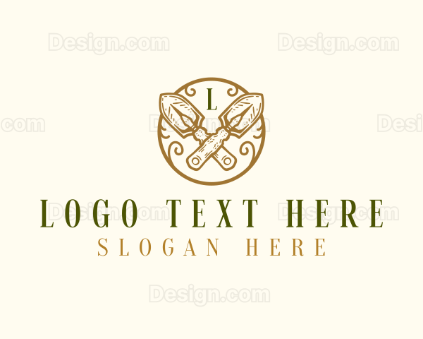 Landscaping Garden Trowel Logo