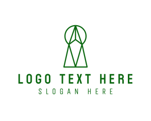 Geometric Keyhole App logo