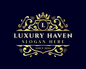 Luxury Shield Crown logo design