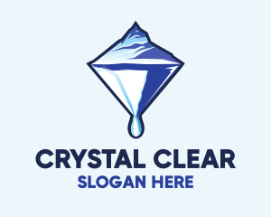 Ice Glacier Diamond  logo design