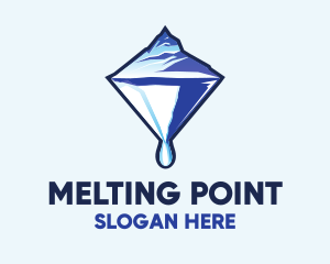 Ice Glacier Diamond  logo design