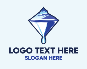 Glacier - Ice Glacier Diamond logo design
