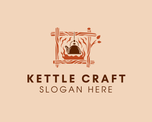 Fire Cooking Kettle logo design