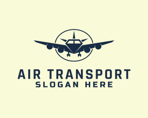 Diamond Airplane Transport logo design