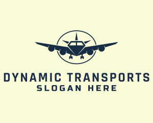 Diamond Airplane Transport logo design