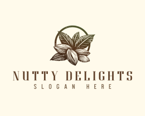 Almond Organic Nuts logo design