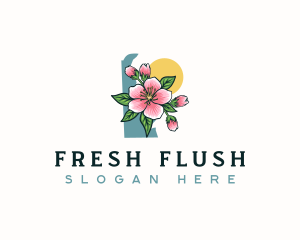 Delaware Peach Blossom Logo