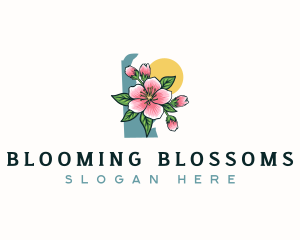 Delaware Peach Blossom logo design