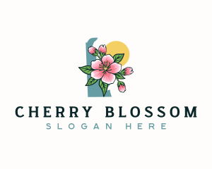 Delaware Peach Blossom logo design