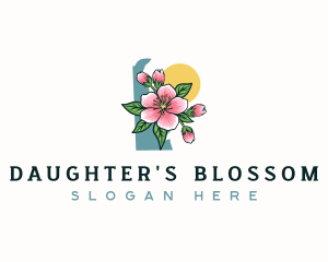 Delaware Peach Blossom logo design