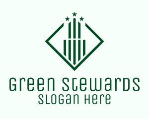 Green Star Tower logo design