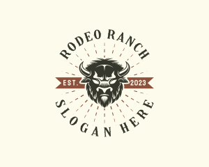 Western Buffalo Rodeo logo design