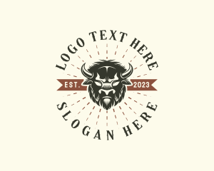 Vintage - Western Buffalo Rodeo logo design