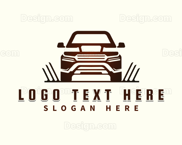 SUV Vehicle Transportation Logo