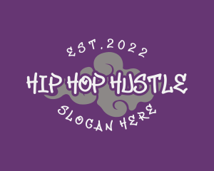 Purple Mural Graffiti logo design