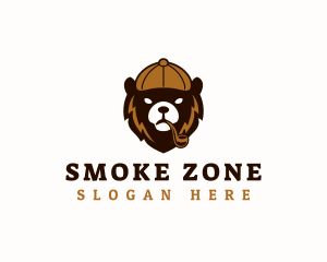 Smoker Bear Pipe logo design