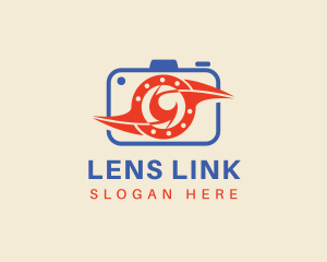 Camera Lens Photography logo design