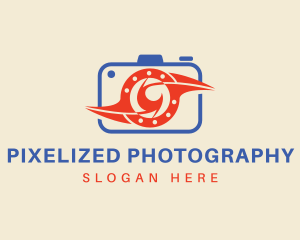 Camera Lens Photography logo design