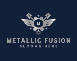 Piston Engine Garage logo design