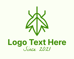 Green Leaf Insect logo