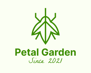 Green Leaf Insect logo design