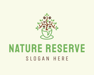 Natural Coffee Plant logo design