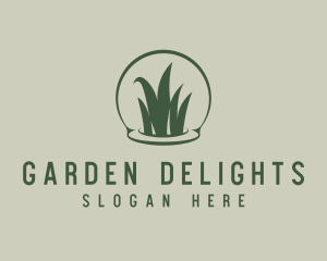 Grass Lawn Landscaping logo design