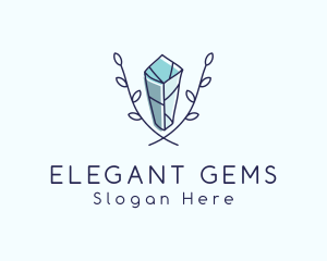 Premium Crystal Gem logo design