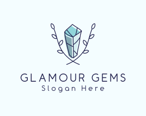 Premium Crystal Gem logo design