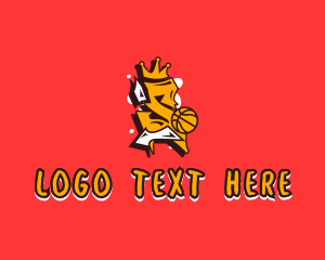 King Basketball Letter S logo