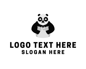 Hooded Panda Bear logo