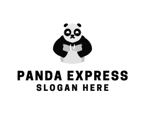 Hooded Panda Bear logo