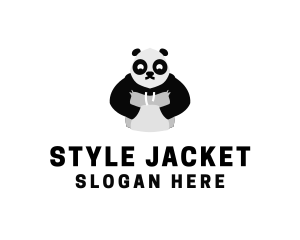 Hooded Panda Bear logo design