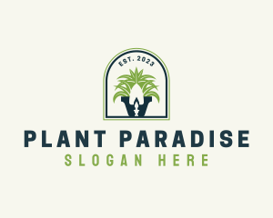 Plant Gardening Shovel logo design