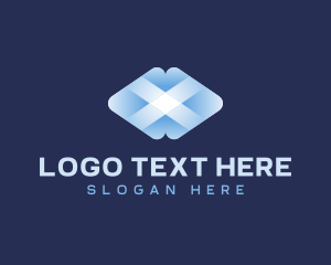 Digital Software Letter X logo