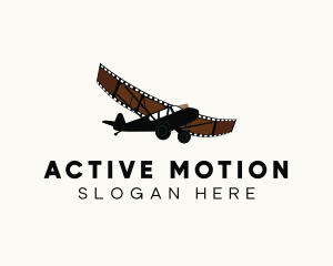 Motion Film Airplane logo design