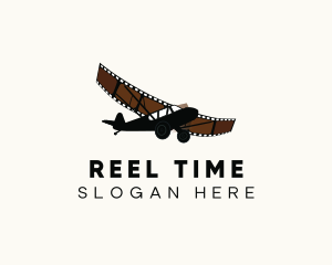 Motion Film Airplane logo design