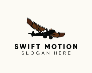 Motion Film Airplane logo design