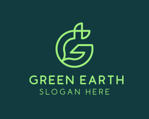 Green Environmental Letter G logo design