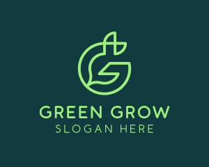 Green Environmental Letter G logo design