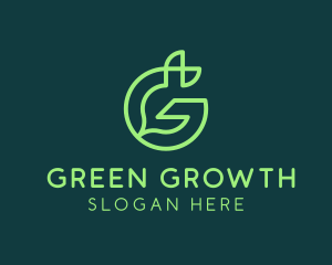 Green Environmental Letter G logo design